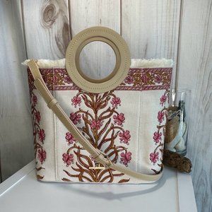 NWOT Spartina 449 Resort Tote in Pepper Hall Woodblock Floral